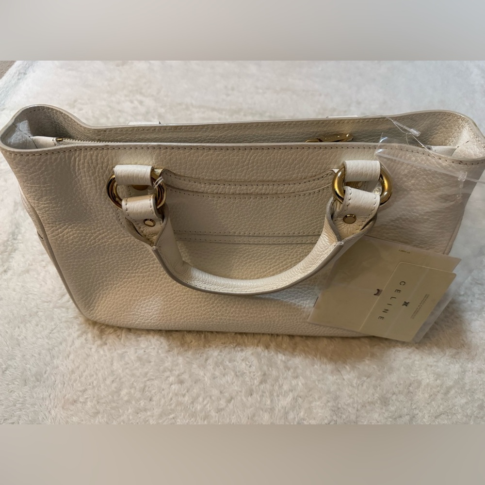 Celine White Top Handles Handbag